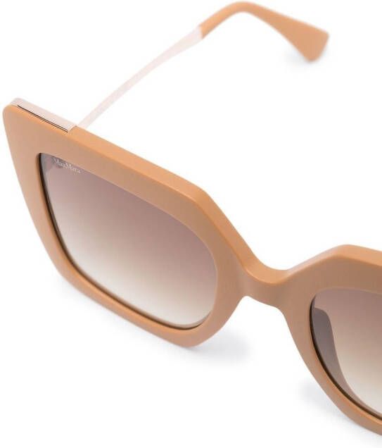 Max Mara Eyewear Zonnebril met vierkant montuur Bruin