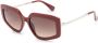 Max Mara Eyewear Zonnebril met vierkant montuur Rood - Thumbnail 2