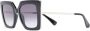 Max Mara Eyewear Zonnebril met vierkant montuur Zwart - Thumbnail 2
