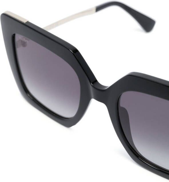 Max Mara Eyewear Zonnebril met vierkant montuur Zwart
