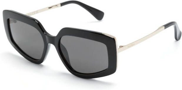 Max Mara Eyewear Zonnebril met vierkant montuur Zwart