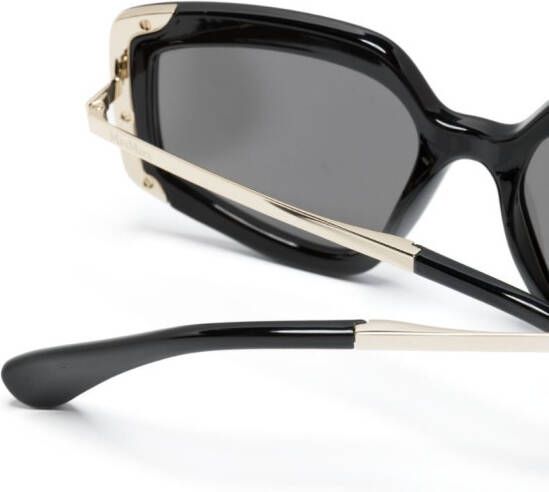 Max Mara Eyewear Zonnebril met vierkant montuur Zwart