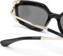 Max Mara Eyewear Zonnebril met vierkant montuur Zwart - Thumbnail 3