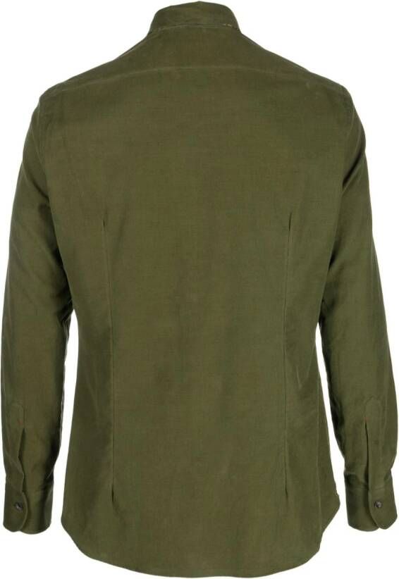 Mazzarelli Button-up overhemd Groen