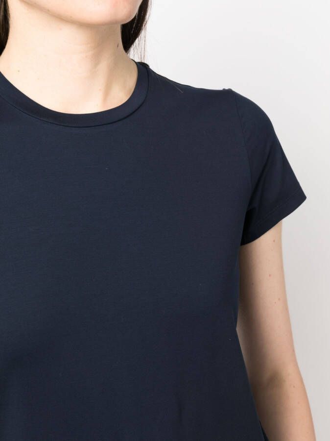 Mazzarelli T-shirt met ronde hals Blauw