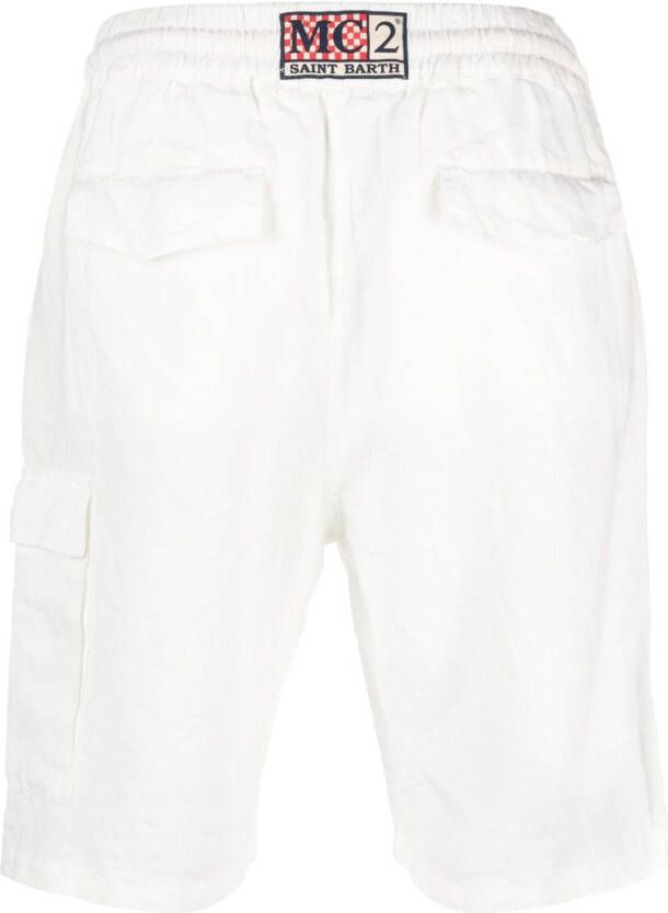 MC2 Saint Barth Bermuda shorts met trekkoord Wit