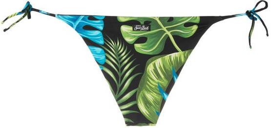MC2 Saint Barth Bikinislip met bladerprint Groen