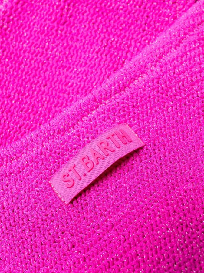 MC2 Saint Barth Bikinislip met logopatch Roze