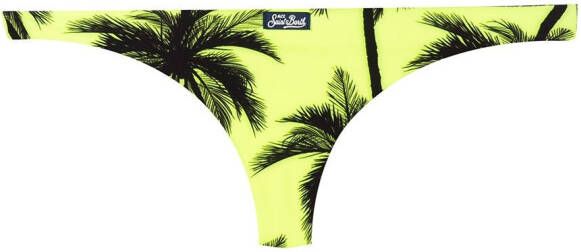 MC2 Saint Barth Bikinislip met palmboomprint Geel