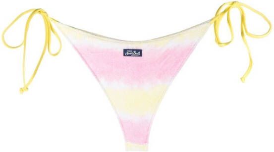 MC2 Saint Barth Bikinislip met tie-dye print Geel