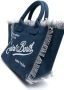 MC2 Saint Barth Colette canvas strandtas Blauw - Thumbnail 4