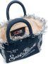 MC2 Saint Barth Colette canvas strandtas Blauw - Thumbnail 5