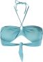 MC2 Saint Barth Bikinitop met gesmockt detail Blauw - Thumbnail 2