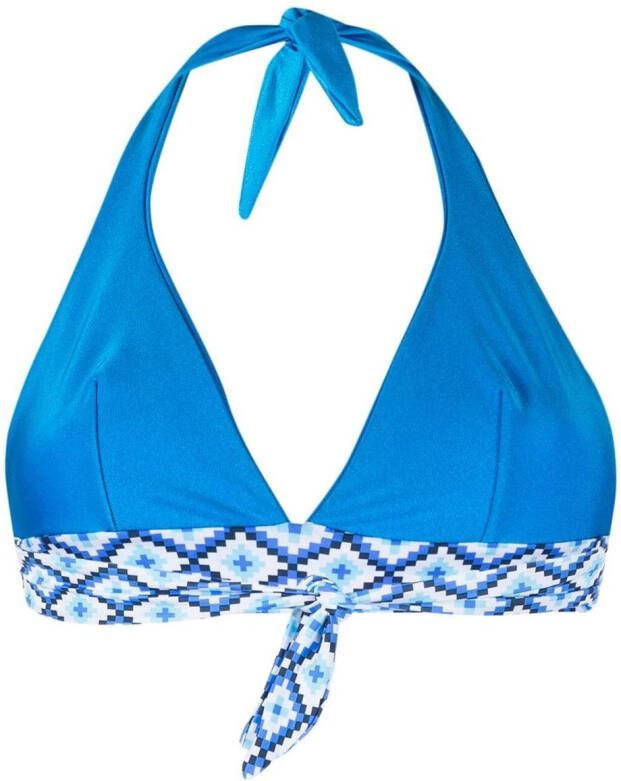 MC2 Saint Barth Bikinitop met geometrische print Blauw