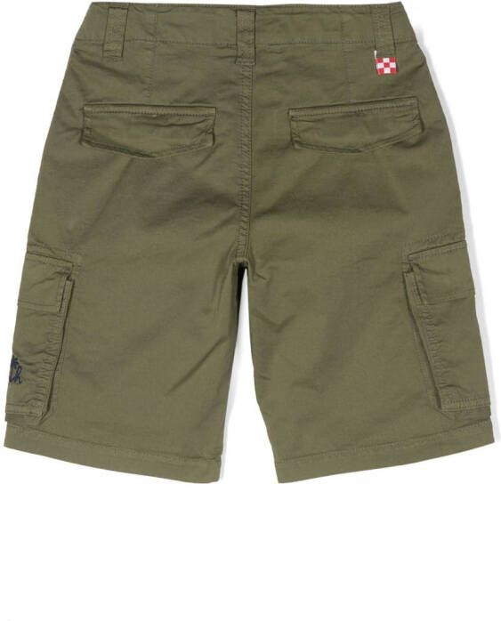 MC2 Saint Barth Kids Shorts met geborduurd logo Groen