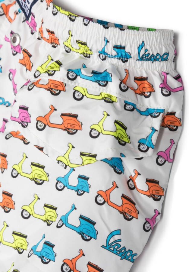 MC2 Saint Barth Kids Zwembroek met print Wit
