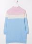 MC2 Saint Barth Kids Intarsia jurk Blauw - Thumbnail 2