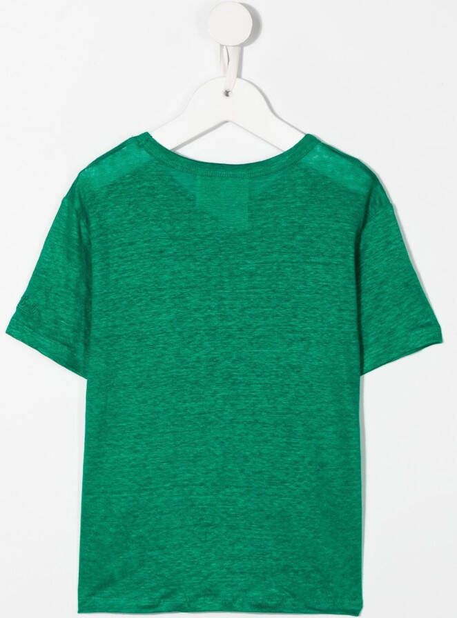 MC2 Saint Barth Kids T-shirt met ronde hals Groen