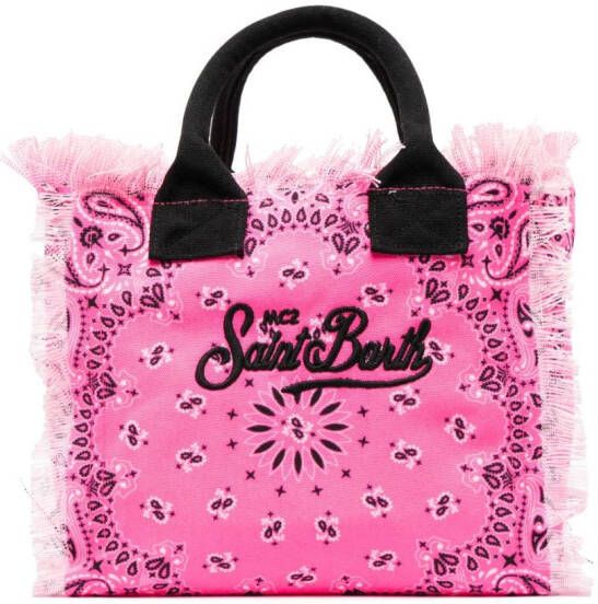 MC2 Saint Barth Kids Canvas strandtas Roze
