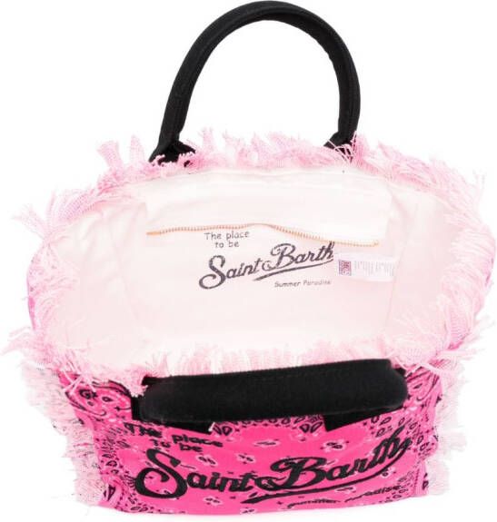MC2 Saint Barth Kids Canvas strandtas Roze