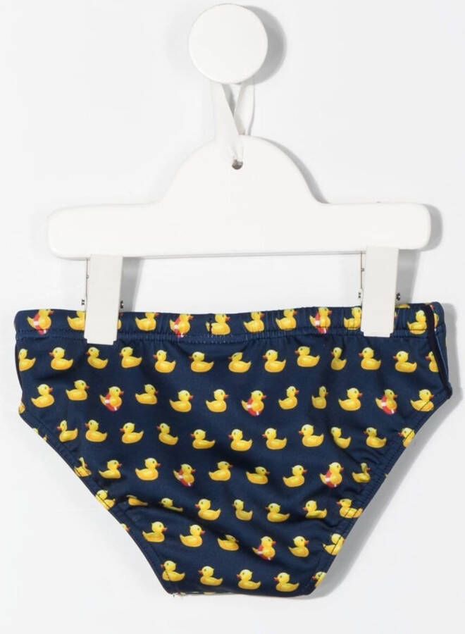 MC2 Saint Barth Kids Zwembroek met patroon Blauw