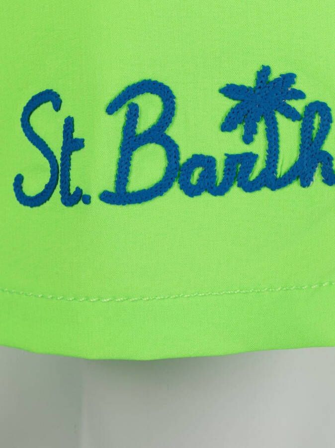 MC2 Saint Barth Zwembroek met geborduurd logo Groen