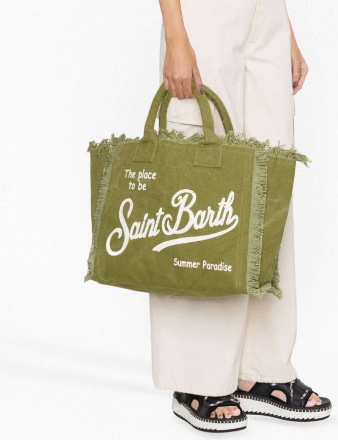 MC2 Saint Barth Canvas strandtas Groen