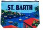 MC2 Saint Barth Make-up tas met logoprint Blauw - Thumbnail 2