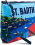 MC2 Saint Barth Make-up tas met logoprint Blauw - Thumbnail 3
