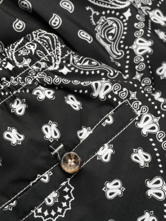 MC2 Saint Barth Zwembroek met paisley-print Zwart
