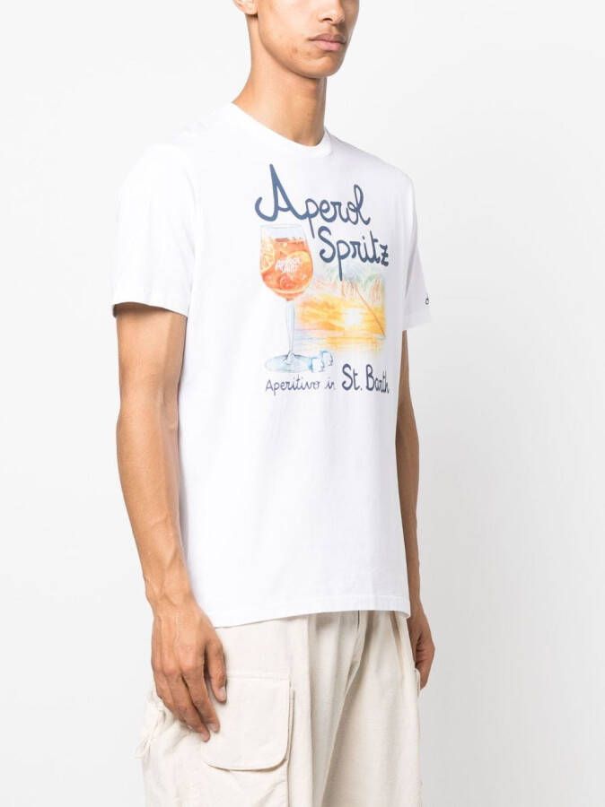 MC2 Saint Barth T-shirt met print Wit