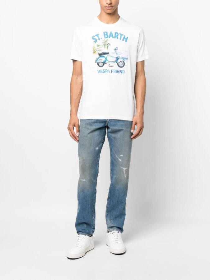MC2 Saint Barth T-shirt met print Wit