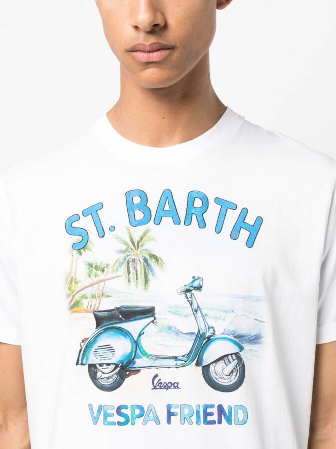 MC2 Saint Barth T-shirt met print Wit