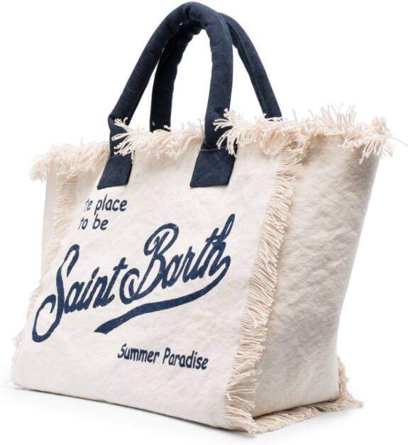 MC2 Saint Barth Vanity canvas shopper Beige