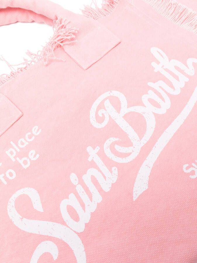 MC2 Saint Barth Shopper met logoprint Roze