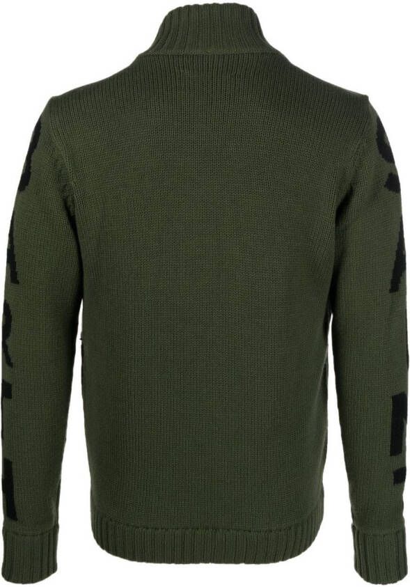 MC2 Saint Barth Jack met gewatteerd vlak Groen