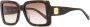 MCM 711S zonnebril met rechthoekig montuur Bruin - Thumbnail 2