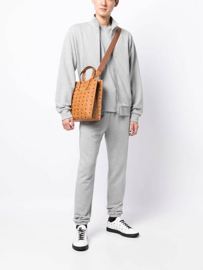 MCM Aren kleine shopper Bruin