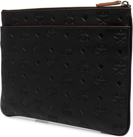 MCM Buidel met monogramprint Zwart