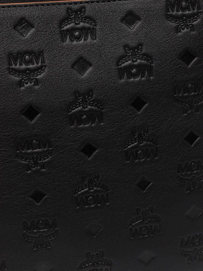 MCM Buidel met monogramprint Zwart