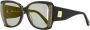 MCM 710 zonnebril met vlinder montuur Zwart - Thumbnail 2