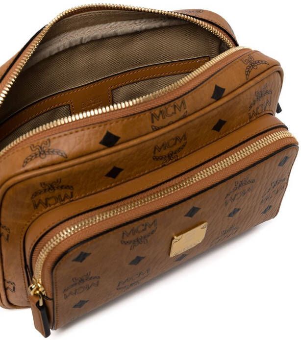MCM Kleine crossbodytas Bruin