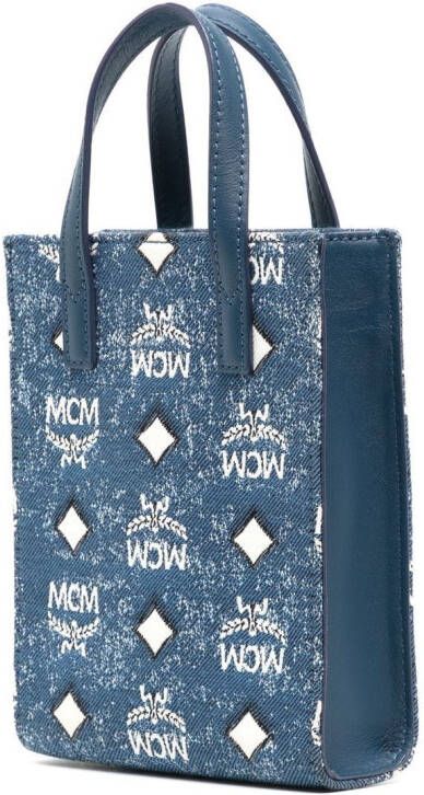 MCM Aren kleine crossbodytas Blauw