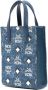 MCM Aren kleine crossbodytas Blauw - Thumbnail 3