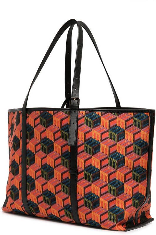 MCM Patricia shopper met monogram Veelkleurig