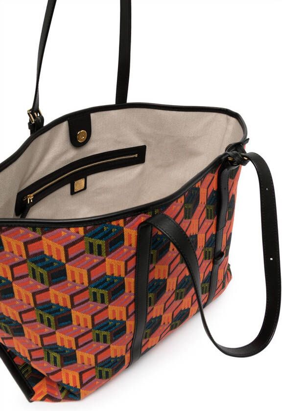 MCM Patricia shopper met monogram Veelkleurig