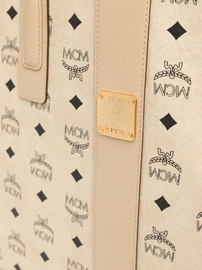MCM Shopper met monogram Beige