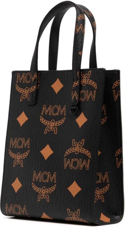 MCM Shopper met monogramprint Zwart