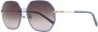 MCM 165SLB zonnebril met vierkant montuur Blauw - Thumbnail 2