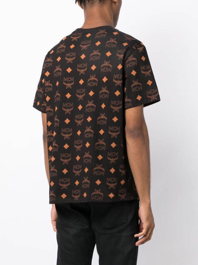 MCM T-shirt met logoprint Zwart